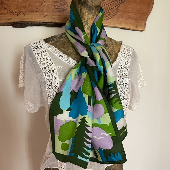 Vintage 60’s - 70’s Silk Scarf - Picture 8 of 11